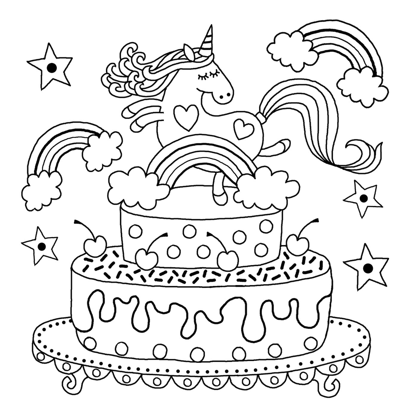 Free Printable Unicorn Colouring Pages For Kids Buster Children s Books